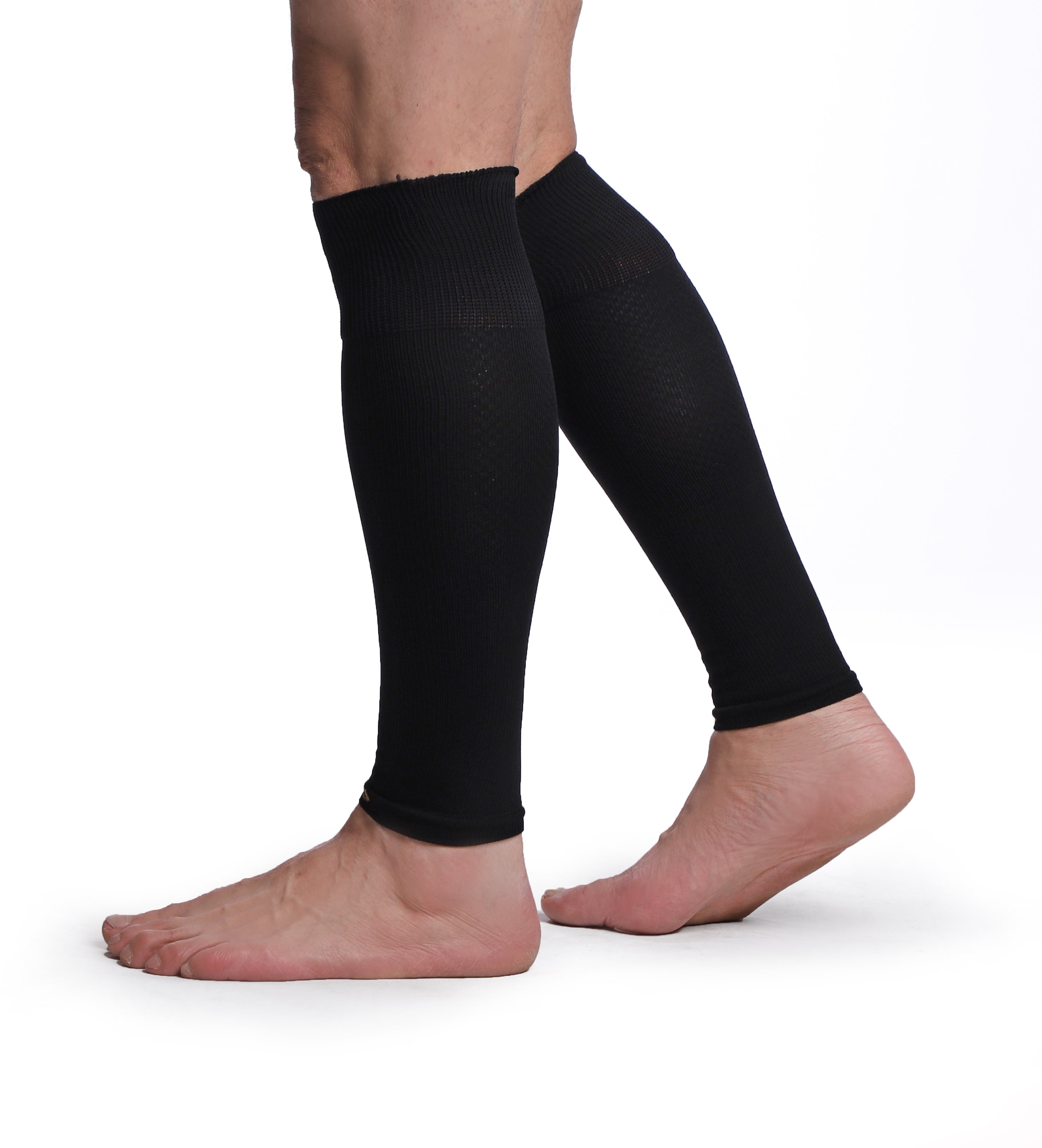 Opaski kompresyjne na łydki ze ściągaczem bezuciskowym pod kolanem