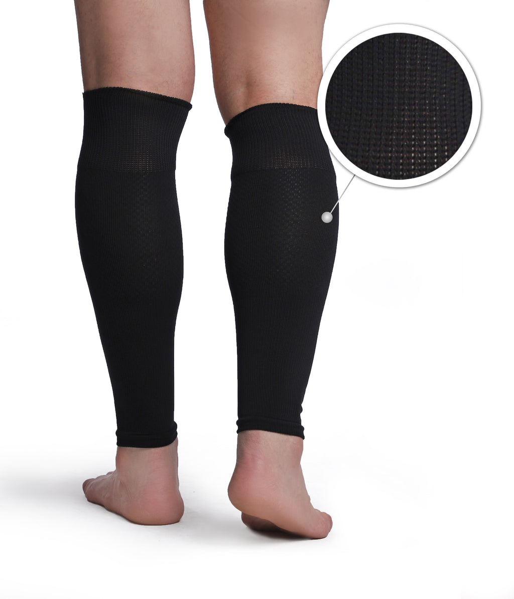 Opaski kompresyjne na łydki ze ściągaczem bezuciskowym pod kolanem