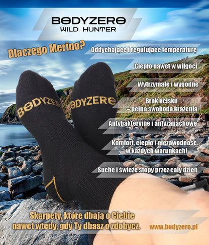 Skarpety bezuciskowe z wełny Merino